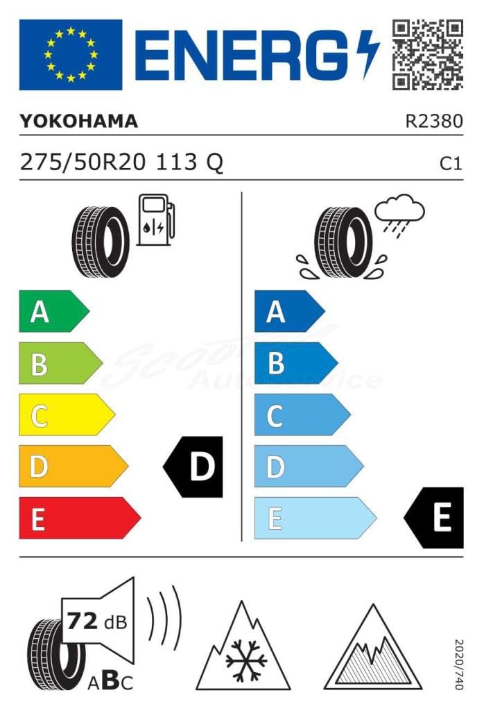 Amazon.co.jp: 275/50R20 113Q 20インチ ヨコハマ アイスガード