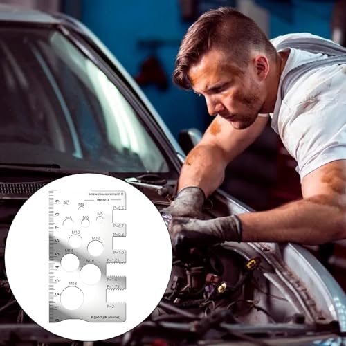 Calibrador de roscas de acero duradero para herramientas de medición miniatura 4