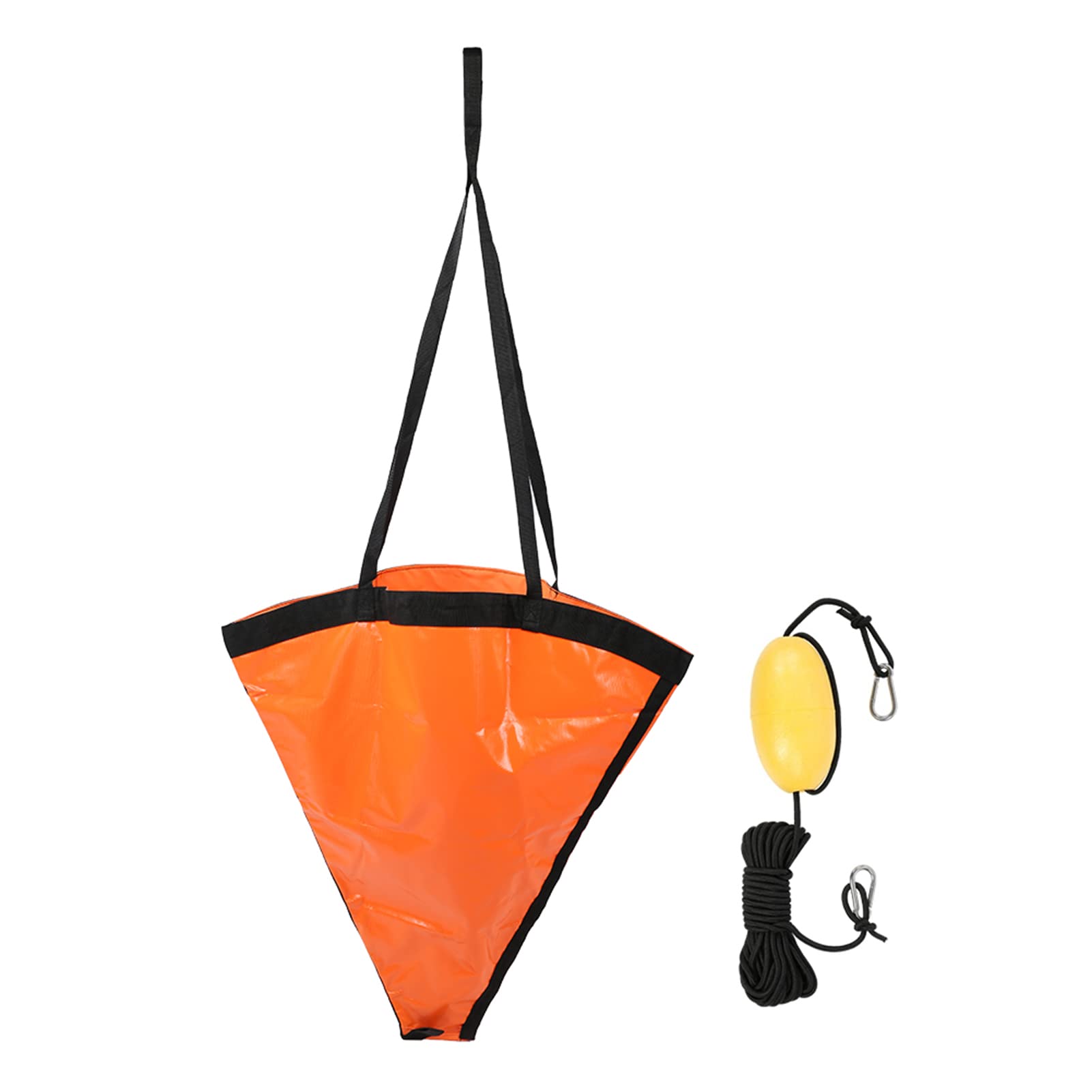 Flotteur d'ancre de pêche, Kit Flotteur PVC 32 Pouces Bateau Ancre Flottante avec bouée Ligne décharge Système Flotteur Boule bouée Drogue Accessoire d'ancrage pour pêche Kayak Ponton canoë