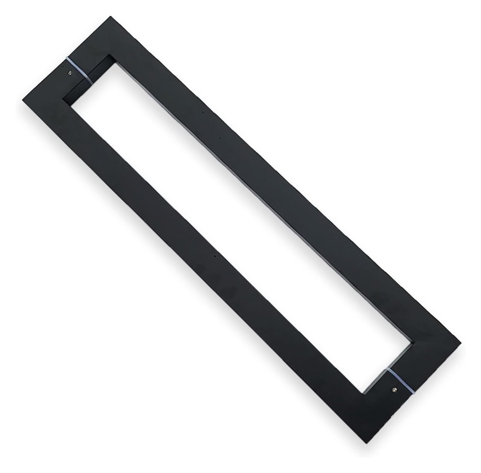 LQZAXSRDR Sliding Barn Door Handle, Stainless Steel Glass Door Handle Barn Shower Entry Multicolor Multi Sizes 2 Pack(Matte Black,44cm(173/8")*40cm)