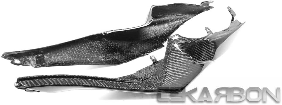 Replacement for Tail Side Fairings, Kawasaki ZX6R (2009-2012), Carbon Fiber, 2x2 Twill Weave