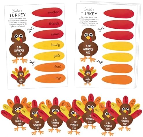 Build A Turkey Fall Thanksgiving Crafts, Fall Festival Games for ...