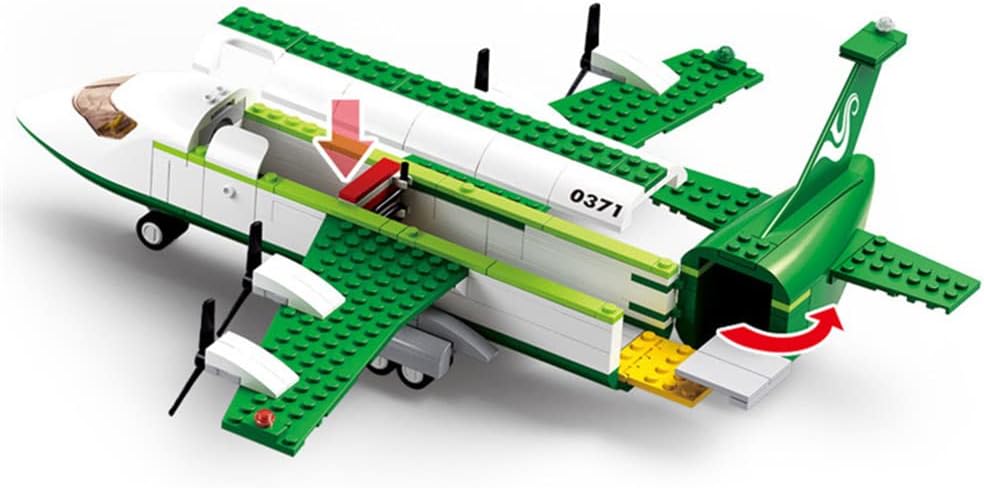 Building Blocks City Airplane Station Toy for 6-12 Years Old Boys,City Airport Building Kits Kids Toys STEM Learning Building Bricks Helicoper Birthday Gift for 6-12 Children (383 Pieces)