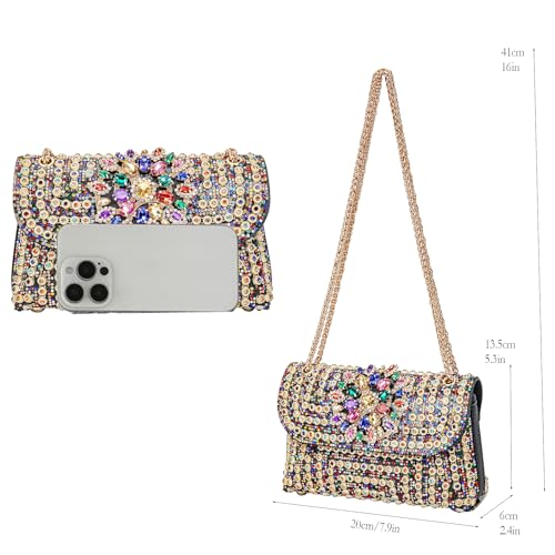 Image of Women's Evening Handbags Rhinestone Purse Crystal Evening Clutch for Women Formal