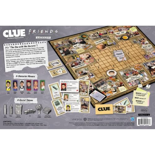 CLUE: Juego de mesa oficial Friends, resuelve el misterio miniatura 3