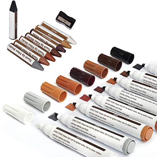 17pcs Wood Furniture Repair Kit Wood Markers Touch Up Pen