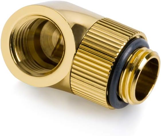 Bitspower Touchaqua G1/4" Rotary 90-Degree IG1/4 Extender (True Brass) (2 PCS)