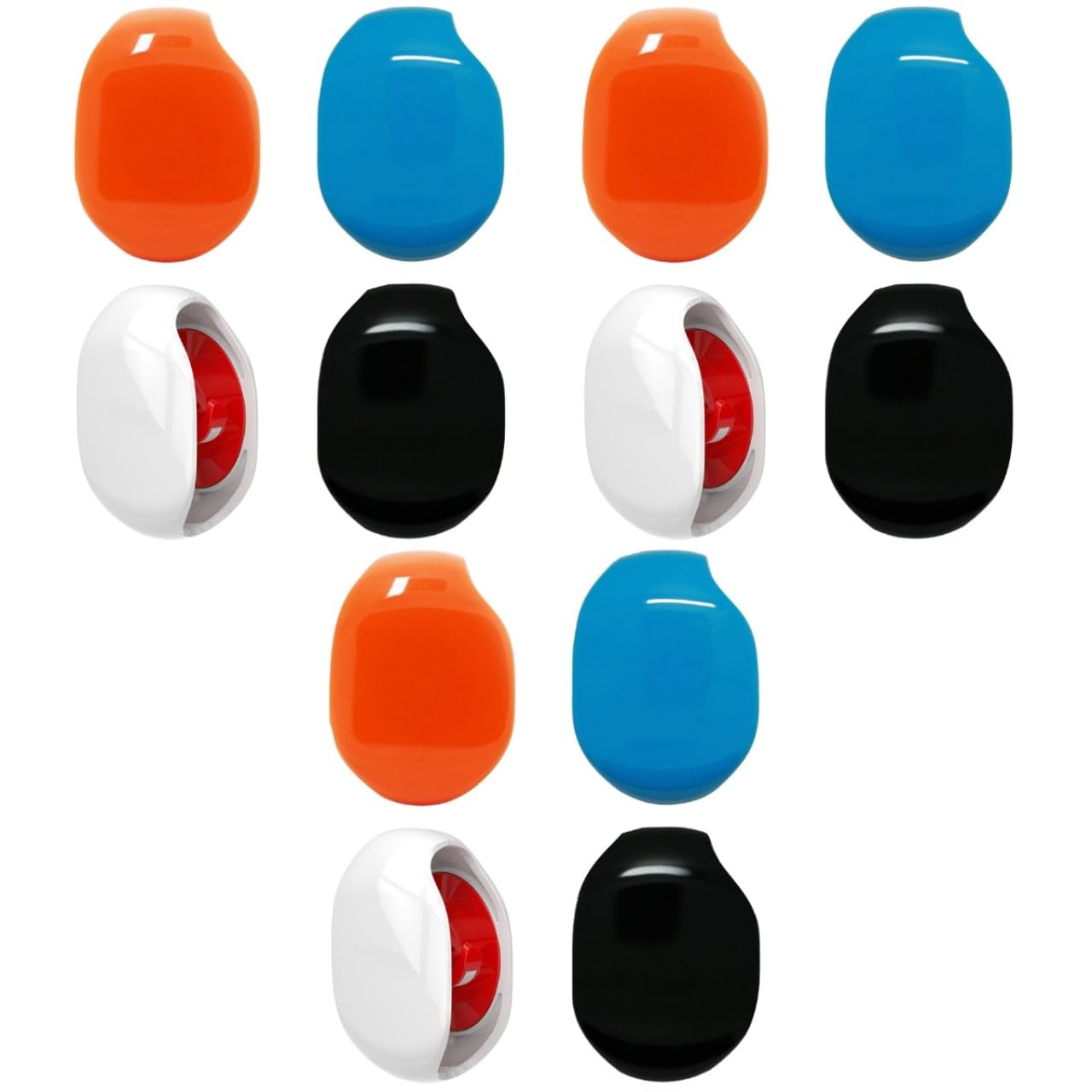 Angoily Lot de 12 organiseurs de câbles pour téléphone - Enrouleur automatique de câble rétractable - Enrouleur de câble pour casque - Enrouleur automatique de câble de voyage