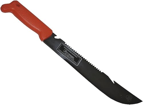 5ive Star Gear Machete de supervivencia de 12" con mango naranja, negro