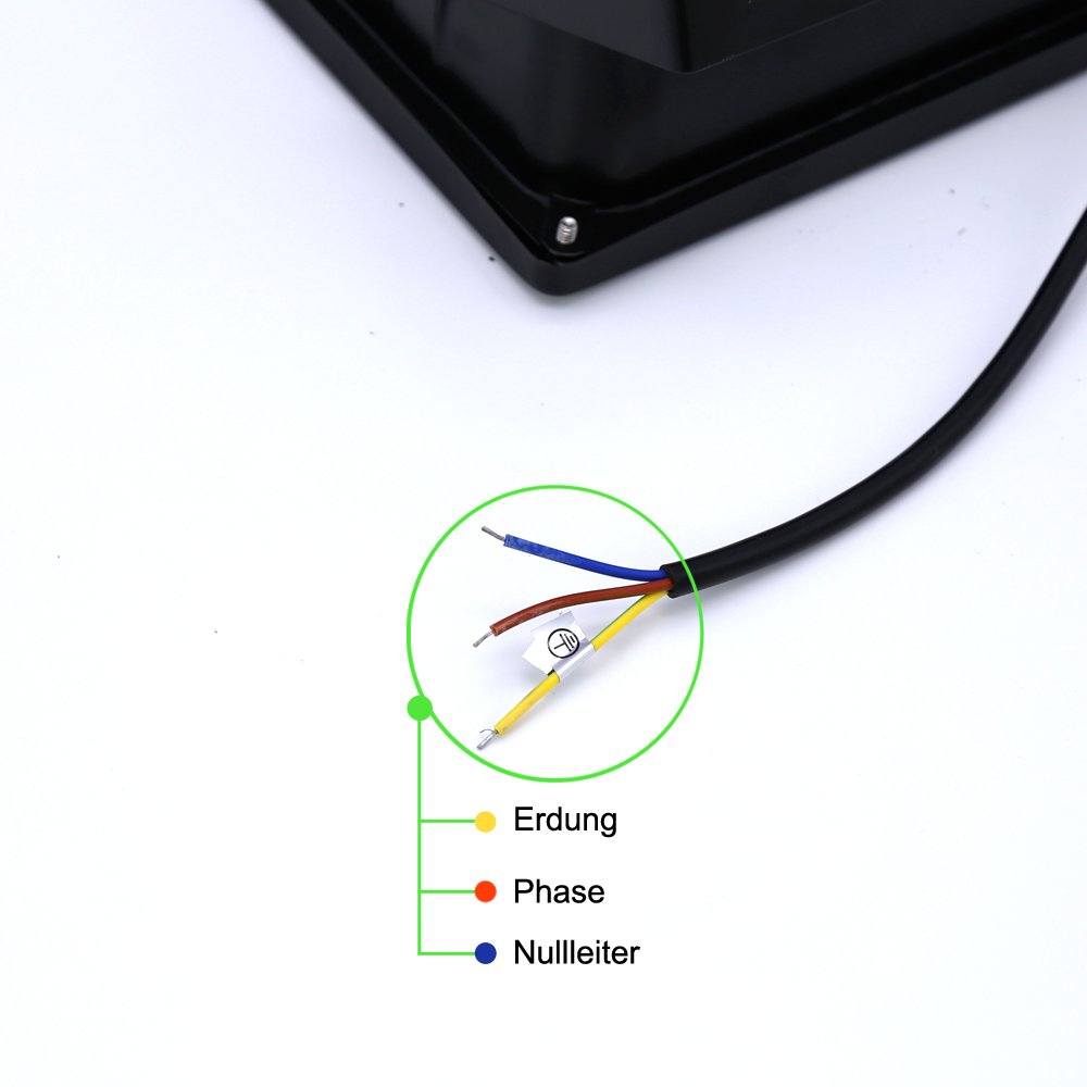 Faretto RGB con telecomando, 50 W, colore cangiante, 16 colori, 4 modalità, IP65, impermeabile, per giardino, garage, albero, matrimoni, luci d'atmosfera