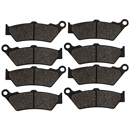 Image of NICHE Brake Pad Set for Harley-Davidson Street 500 BMW F650ST K1600 Front /Rear Semi-Metallic 4 Pack