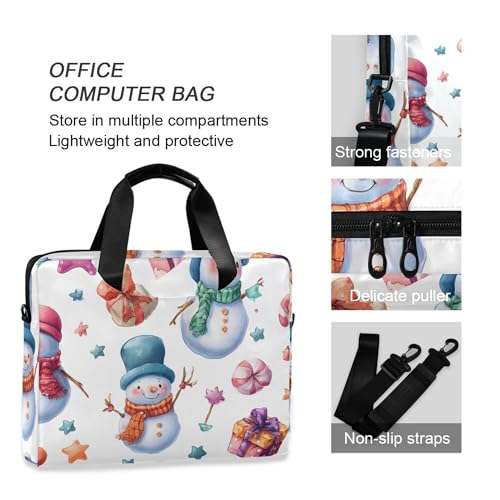 Funda maletín para laptop 13-15.6 pulgadas ALAZA Snowman miniatura 5