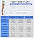 TOFLY® Thigh High Compression Stockings for Women & Men (Pair), Open Toe, Opaque 20-30 mmHg Graduated Compression Hose, Medical Compression Stockings for Varicose Veins, Edema, DVT, Travel,Beige M