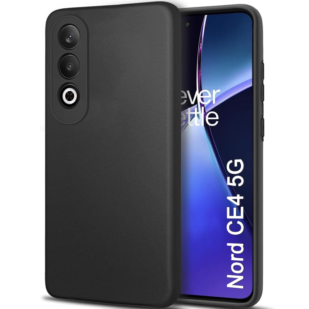 TheGiftKart Sleek Back Cover Case for OnePlus Nord CE 4 5G | Slim Fit Protective Design | Ultra Matte Finish | Camera Protection Bump | Soft Silicon Back Case for OnePlus Nord CE4 5G (Silicone, Black) (B0CZ7DYVDP) Amazon Price History, Amazon Price Tracker