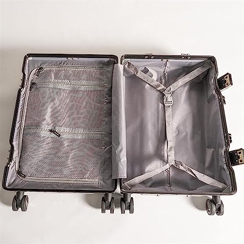 24-inch Suitcase, Large Capacity Hard Shell Suitcase, Unisex Suitcase, Retractable Trolley Suitcase with Wheels, Carry-on Suitcase, Pink (Pink)3