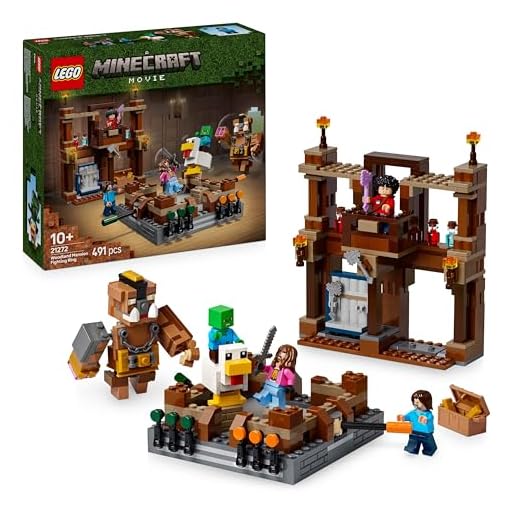 LEGO Minecraft Woodland Mansion Fighting Ring - Interactive Building Toy - incl. a Baby Zombie, Steve, Garret & Henry Minifigures - Movie Set for 10+ Year Old Boys, Girls & Gaming Fans - 21272