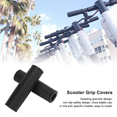 Socobeta 2Pcs Handlebar Grip Scooter Rubber Grip Cover for M365/PRO Scooter Accessories(Black) - Image 4