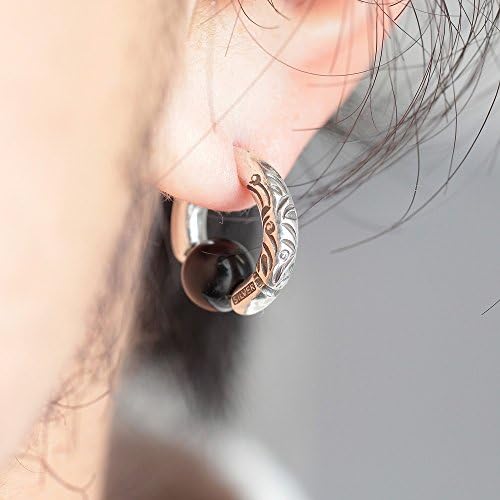Amazon | [ビビファイ] ボディピアス オニキス シルバー