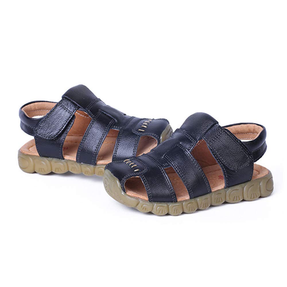 BININBOX Sandali in pelle per Bambini，Ragazzi Chiusi Sandali da Spiaggia Estivi Escursionismo Sport Outdoor Sandali