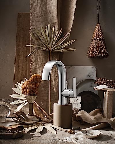 Moen Doux Chrome Collection One-Handle High Arc Laminar Stream Bathroom Faucet, S6910 #TOP1