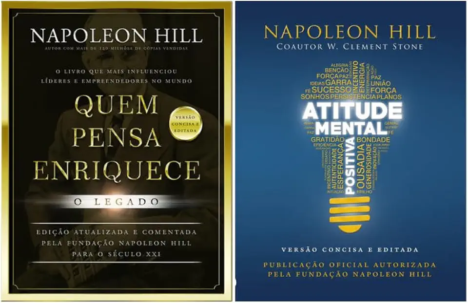 Kit Quem Pensa Enriquece: o Legado + Atitude Mental Positiva - 2 livros de bolso, versão concisa