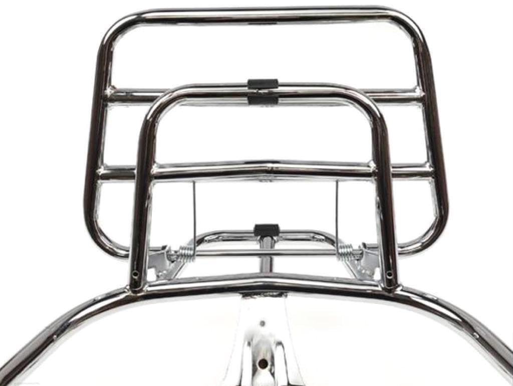 Klappbarer Chrom-Gepäckträger für Vespa Primavera & Sprint 50/125 – Topcase-Halterung
