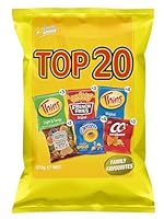 SBA Top 20 Variety Multipack Chips 375 g (Pack of 20)