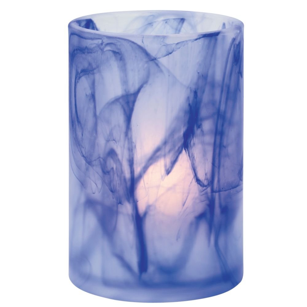 HollowickDark Blue Wysp Cylinder Glass Lamp