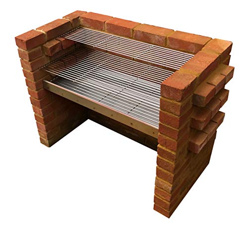 Large Stainless Steel DIY Brick BBQ Kit 91cm x 40cm Grill