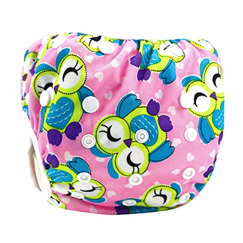 Eizur Baby Schwimmwindel Waschbare Windelhose Wiederverwendbar Stoffwindeln Auslaufsicher Baby-Tuch Windeln Größe Verstellbar Badebekleidung Badewindelhöschen Schwimmwindelhose Schwimmbekleidung Badewindel Verschiedene