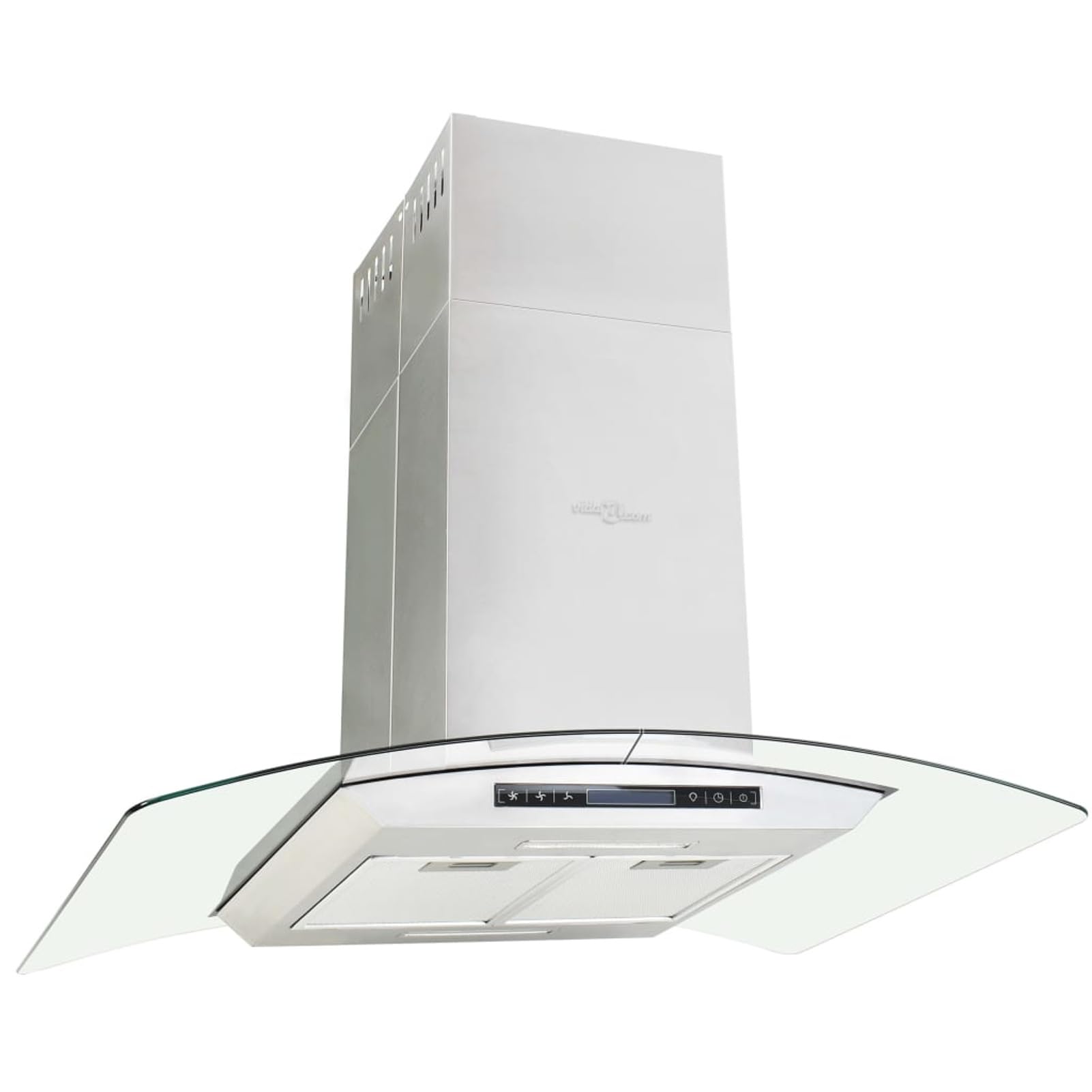 Homgoday Inselhaube 90 cm mit LCD-Display und Touch-Sensor 756 m³/h LED
