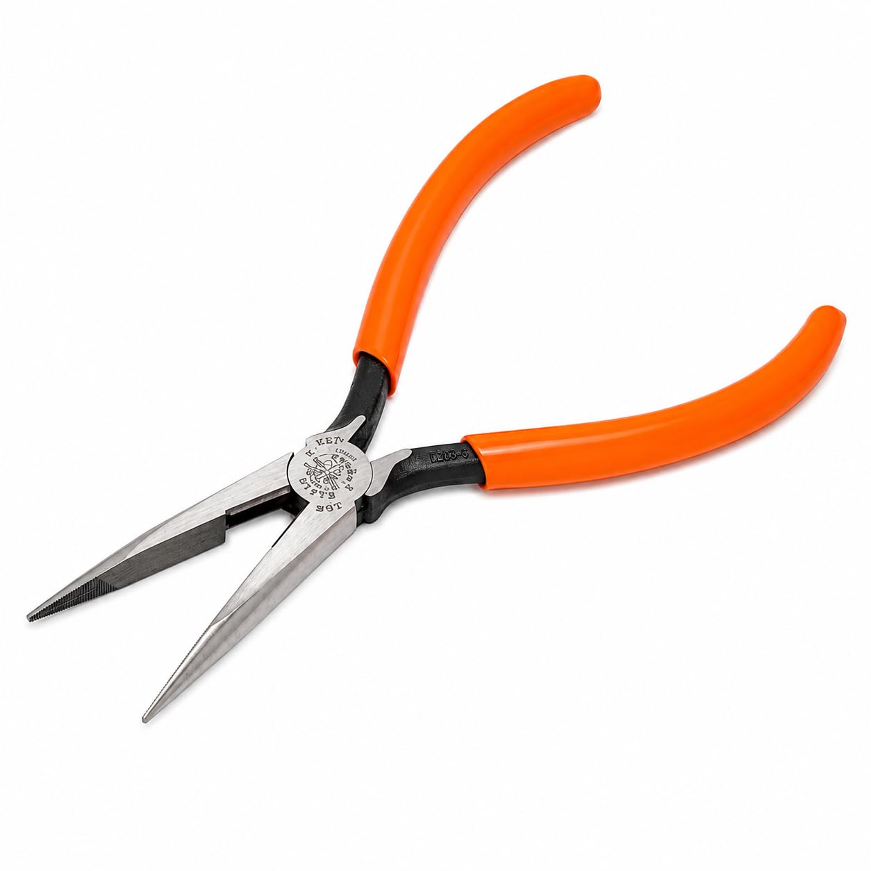 D203-7 Needle Nose Pliers, Long Nose Stripping Side Cutters, Induction Hardened and Heavier for Increased Cutting Power, 7-Inch