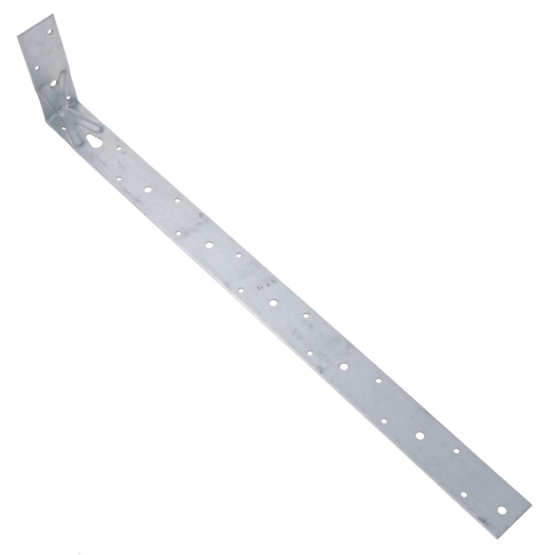 Horizontal H/Duty X Restraint Strap 600mm Length 100mm Bend Galvanised 10PK