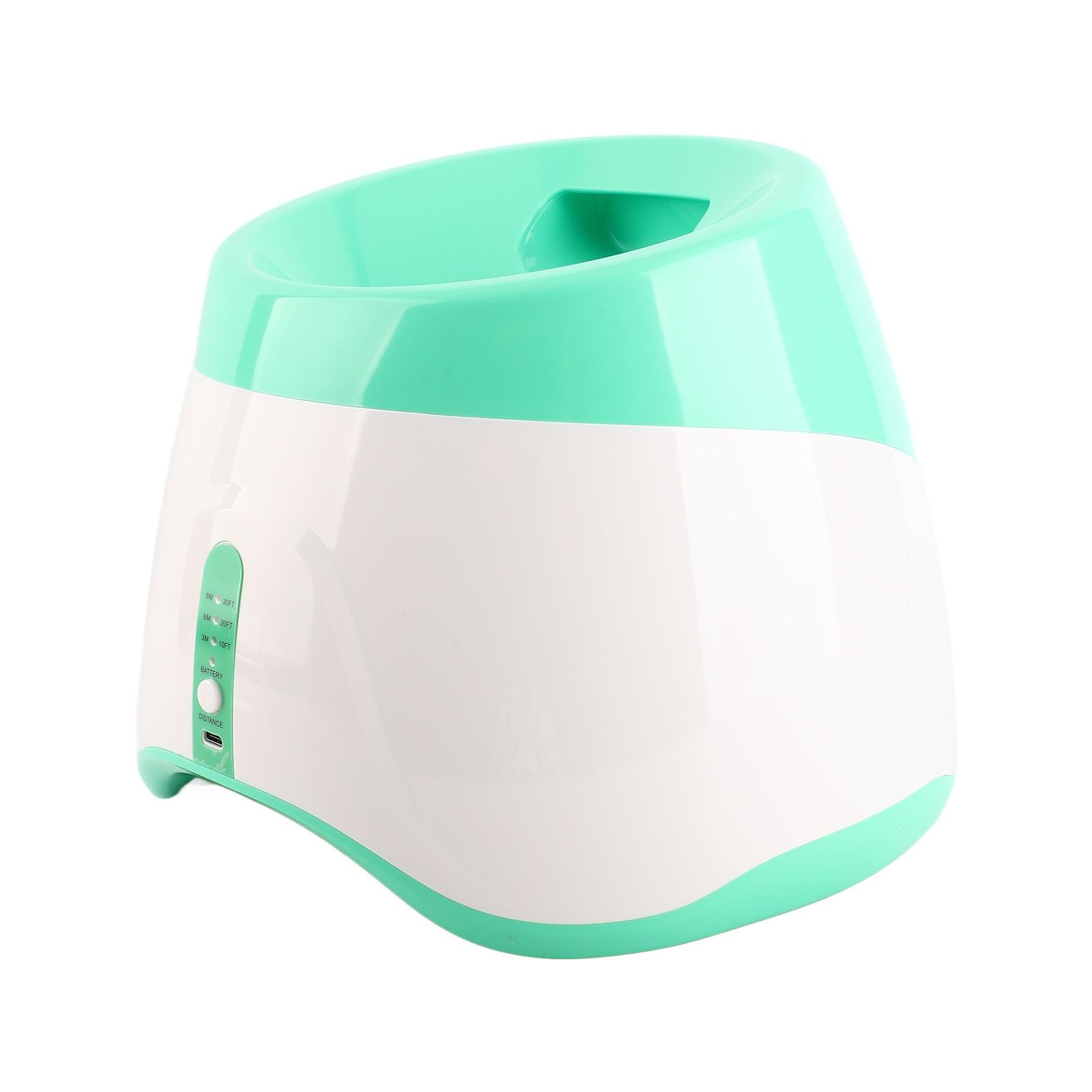 AMONIDA Lanceur de Balle Automatique pour Chien, Rechargeable, 3 Modes, Interactif, 9m, pour Intérieur et Extérieur, Jouet de Jeu pour Animaux de Compagnie Verts