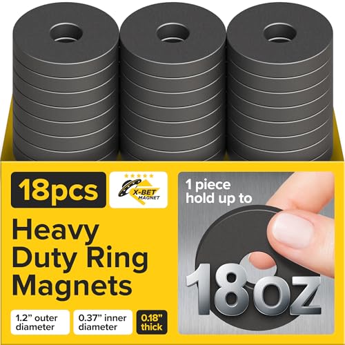 Heavy Duty Ring Magnets - Ultra Strong 1.2