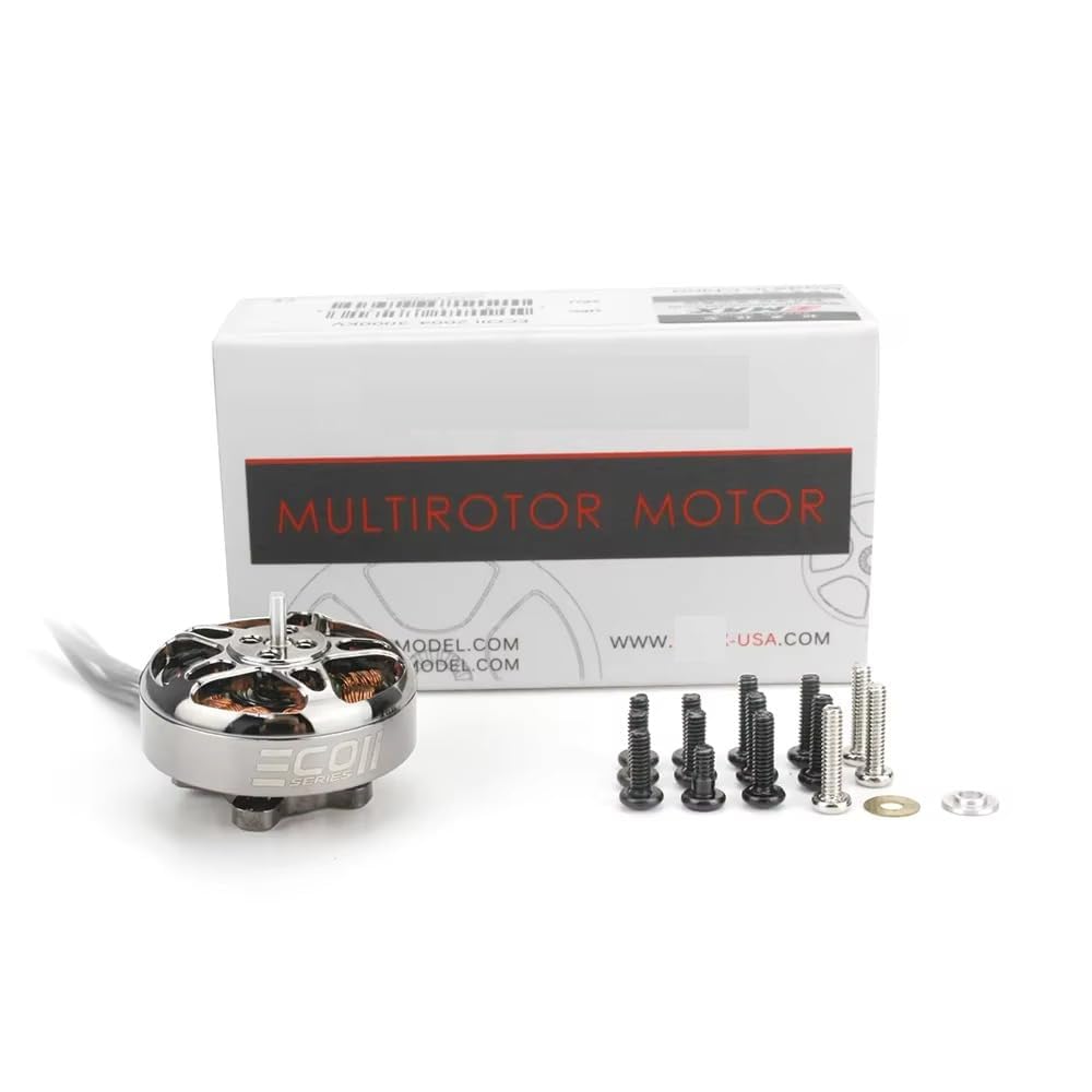 Emax ECO II 2004 2000KV 3000KV 3-6S Lipo Brushless Motore 1,5 mm albero per RC FPV 3 "3.5" Racing Droni Quadcopter parti (4 pezzi 2004 2000KV)