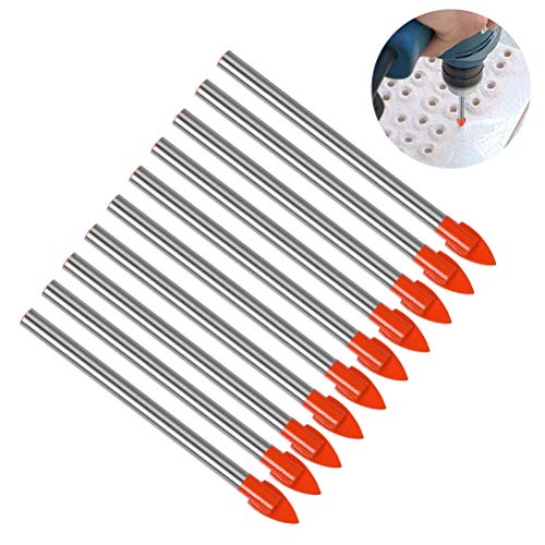 10-Piece Drill Bit Set - 6mm Tungsten Carbide for Ceramic, Mirror, Porcelain, Marble & Glass 6 10-Piece Drill Bit Set - 6mm Tungsten Carbide for Ceramic, Mirror, Porcelain, Marble & Glass - Image 6