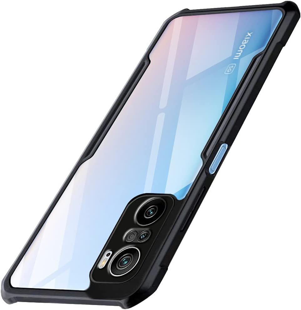 TheGiftKart Back Cover For Xiaomi Mi 11X / Mi 11X Pro ( Poly Carbonate; TPU|Black )