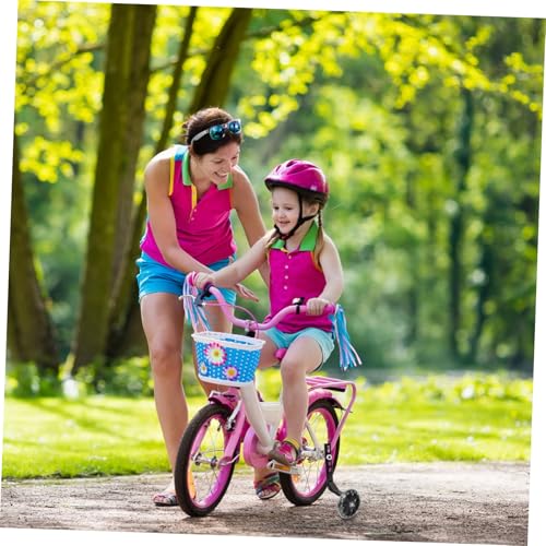 Mikinona 2 ruedas de entrenamiento para bicicletas, estabilizadores auxiliares con luces intermitentes, fáciles de instalar, ruedas de equilibrio para niños que aprenden a andar en bicicleta miniatura 7