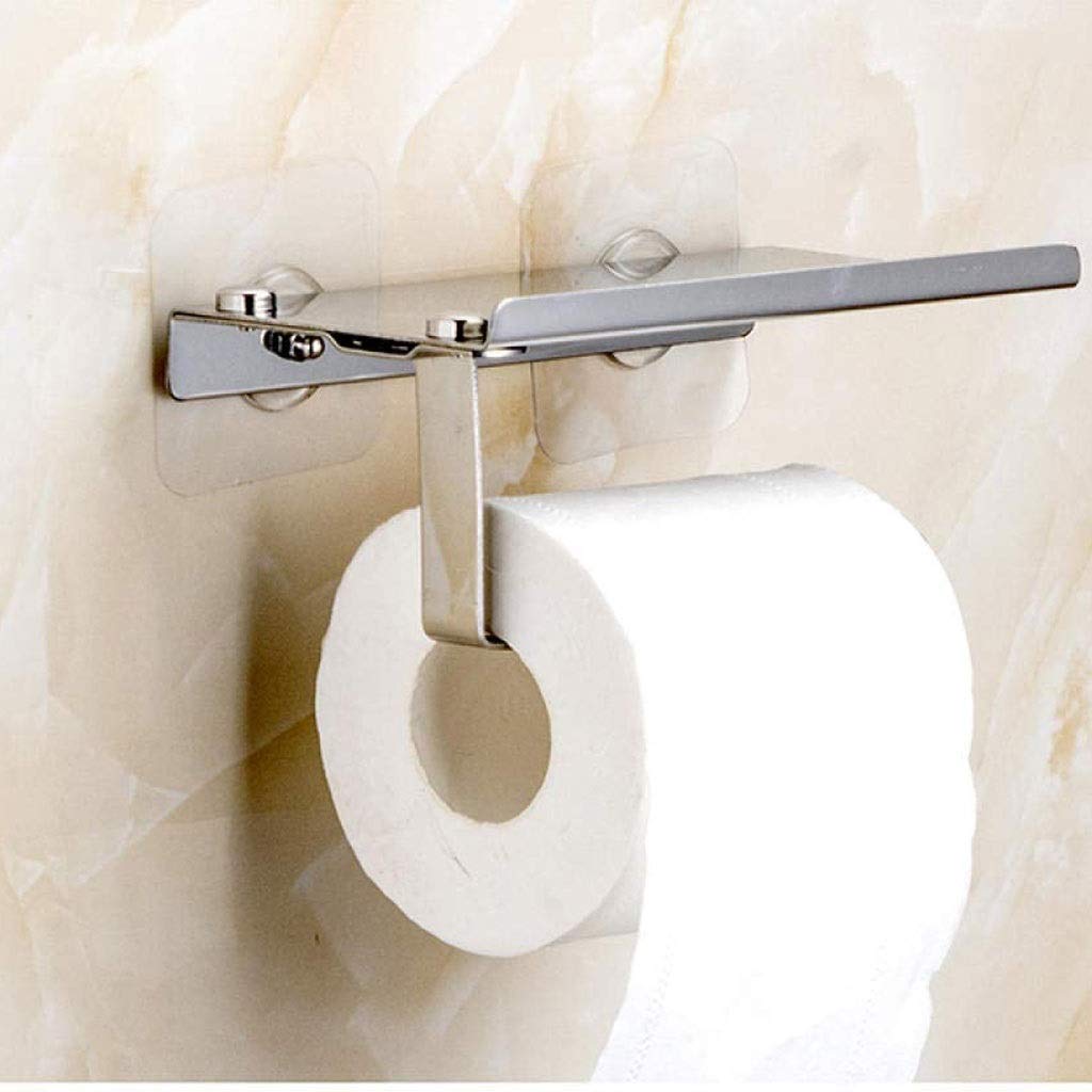 FFOCCO Estante de baño de Acero Inoxidable Simple, portarrollos de Papel higiénico, Accesorios de baño Present