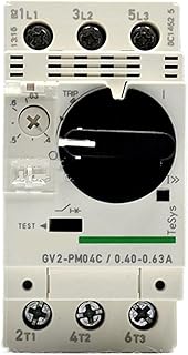 GV2-PM04C Magnetic Motor Circuit Breaker GV2PM04C 0.4-0.63A 3P Three Phase Knob Type 1Pcs