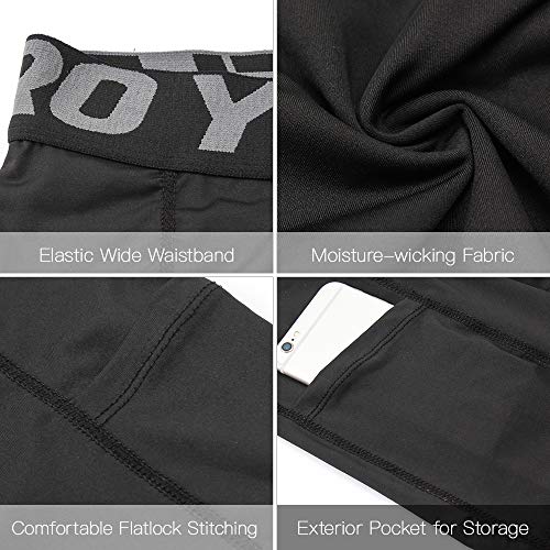image for Lixada Men's Elastic Shorts Pants Performance Sports Baselayer Cool Dr