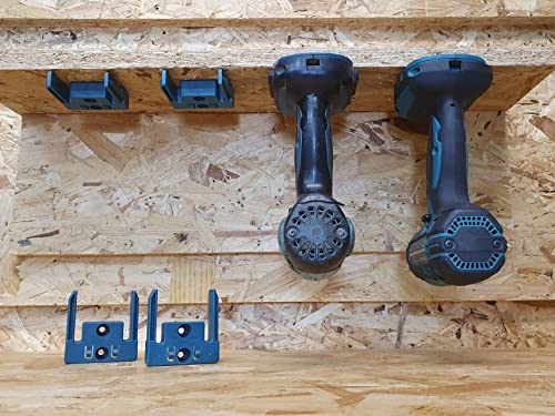 StealthMounts Black Tool Holders Compatible with Makita 18V LXT - 4 Pack Wall & Bench Mounts for Power Tools - Image 3