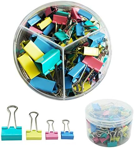 FZGUSYAF Pince Bulldog 38mm Rond Reliure En Papier Pinces à Limes En