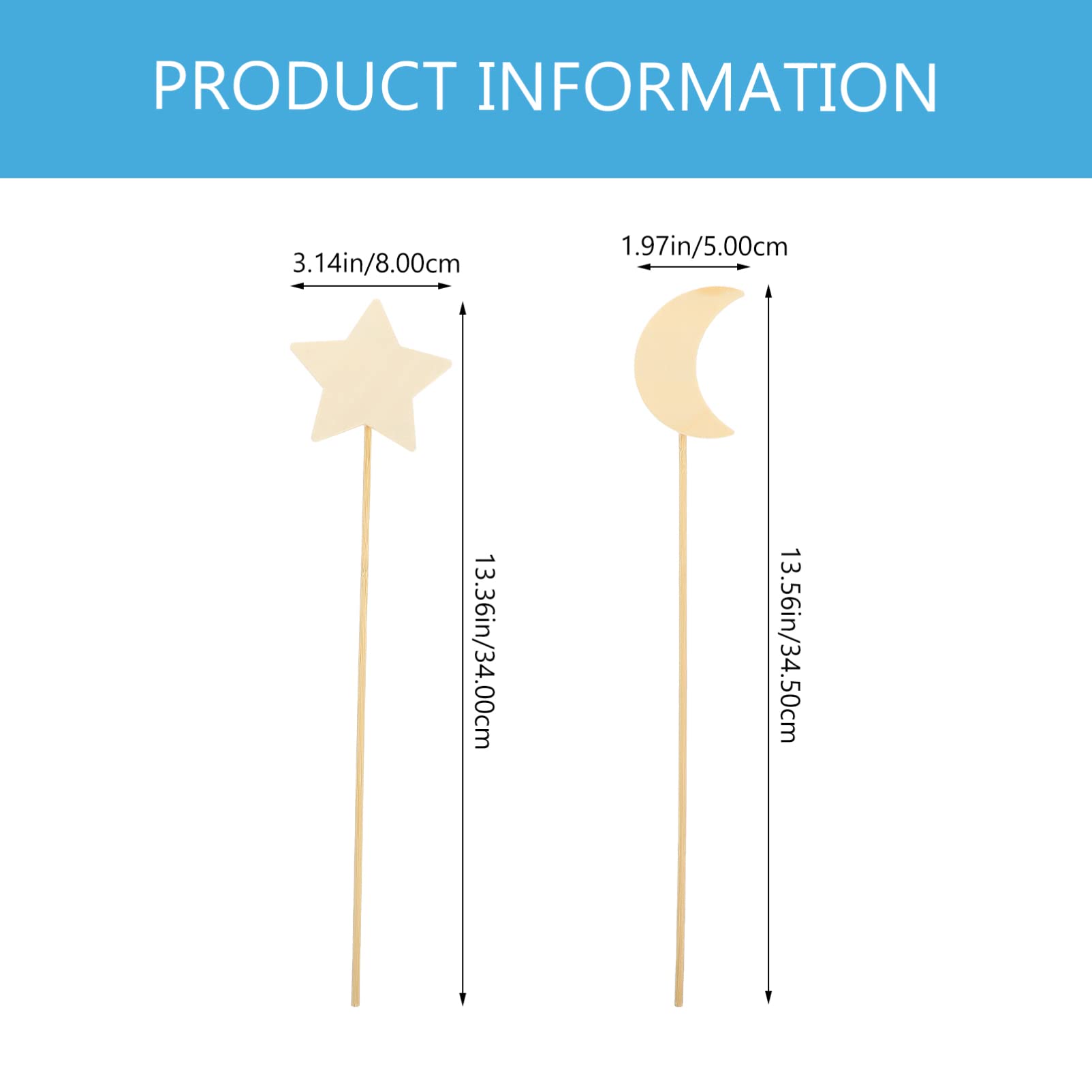 QUMIIRITY 12Pcs Decorative Fairy Wands Blank Wood Sticks for DIY Graffiti Crafts for Birthday Parties Cultural Activities Creative Projects and Festive Decorations