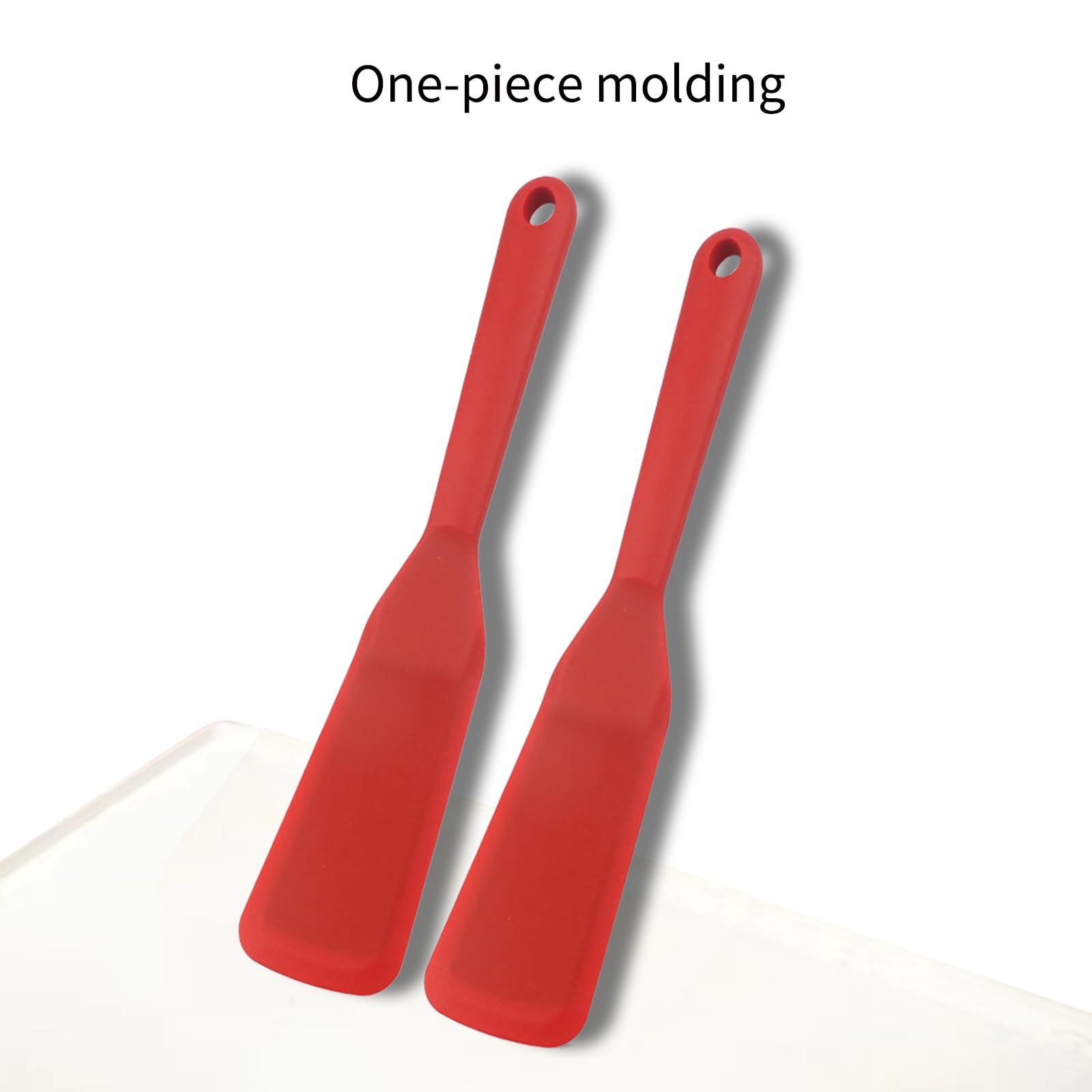 Juego de espátulas, 2 espátulas finas de silicona, espátula para tortillas, herramientas de crepé, juego de espátulas para utensilios de cocina antiadherentes