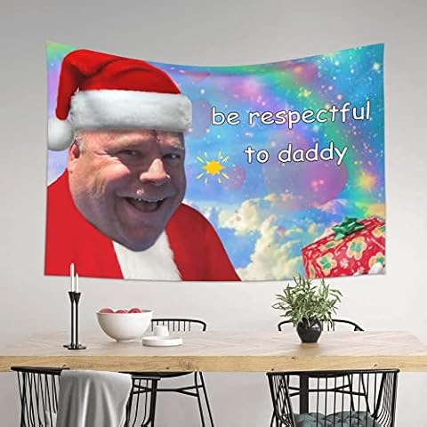 MeguMoon Christmas Tapestry Bertram Tapestry Funny Wall Hanging Tapestry for Living Room Bedroom Home Decor Christmas Decoration 60 X 40 in Cover