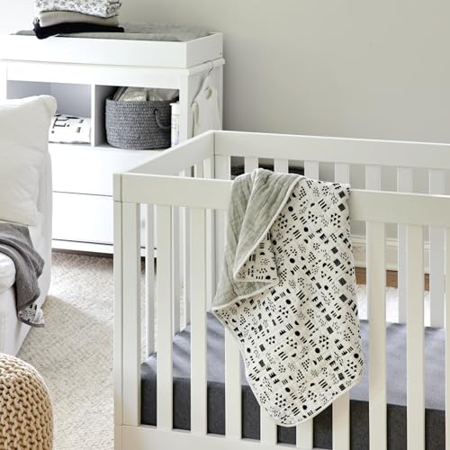 Image of HonestBaby Unisex-Baby Classics Fitted Crib Sheets Set Standard Mattress, 100% Organic Cotton Baby Boys, Girls, Neutral, 2 Pack - Watercolor World, One Size