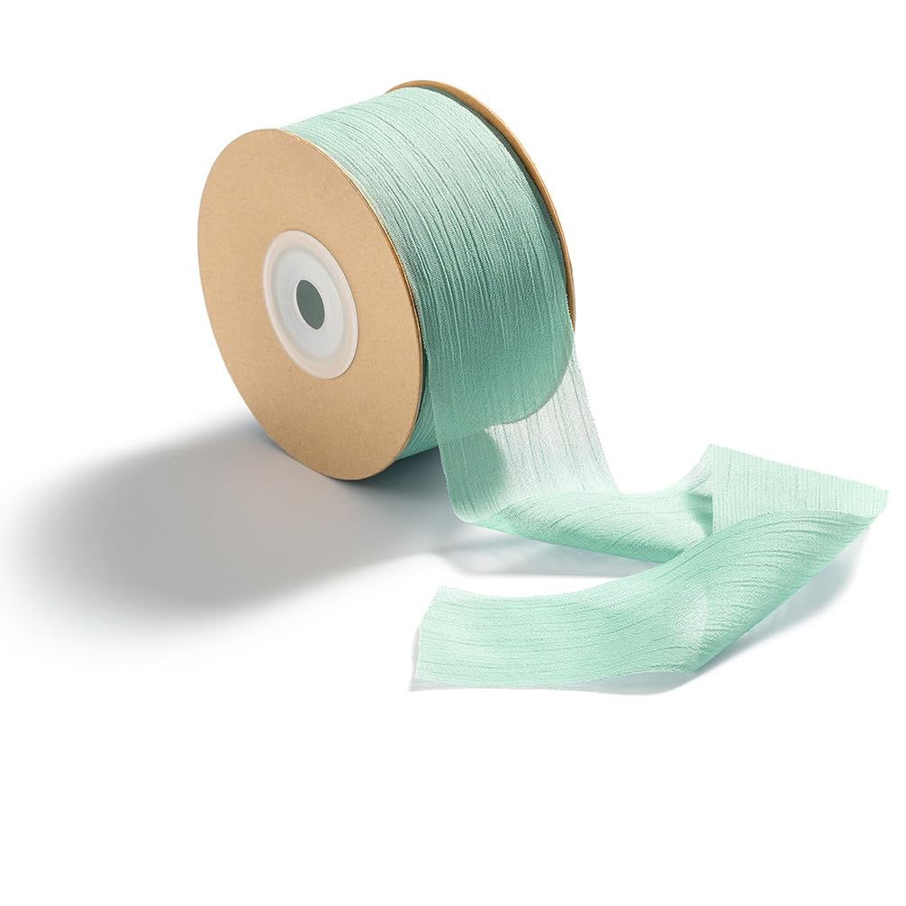 CHUQING Geschenkband Schleifenband Stoffband Chiffonband für Hochzeit | Leichtes Chiffonband als Geschenkband und Schleifenband für Hochzeit, Brautstrauß, Geschenkverpackung und Deko