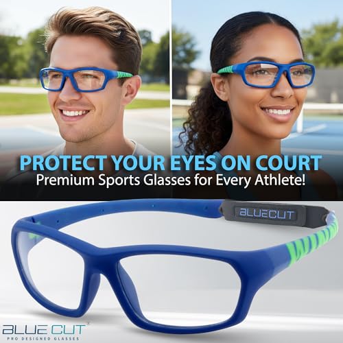 Image of BLUE CUT Sports Protection Goggles, Anti-Fog Lenses Safety Glasses for Basketball, Pickleball and All Outdoor Sports